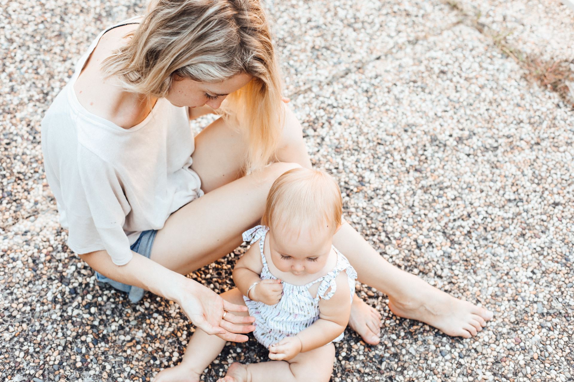 a person holding a baby